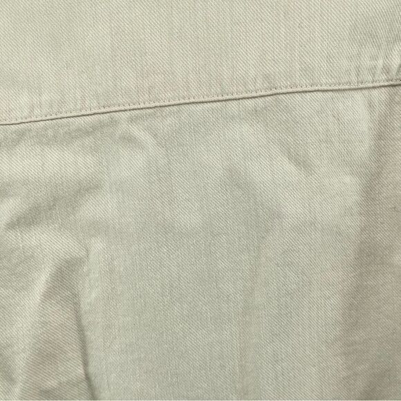 ZARA Girl’s Cream Button Front Denim Frayed Hem Cropped Top Size 13/14 - Picture 8 of 12